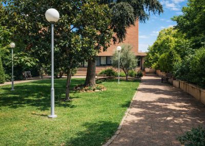 Jardín de residencia de personas mayores en Valladolid